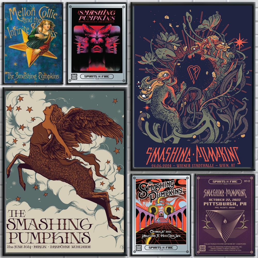 Musical Instrument Poster - Rock grubu The S-Smashing Pumpkins Posteri