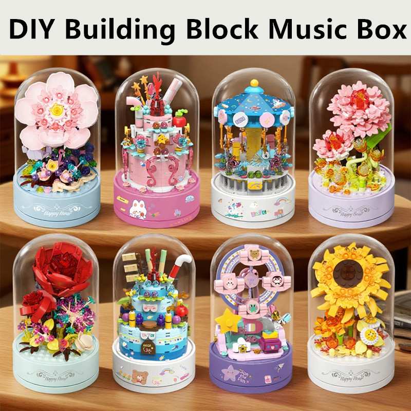 Musical Instrument Park - Yapı Taşı Müzik Kutusu Çiçek Şekli