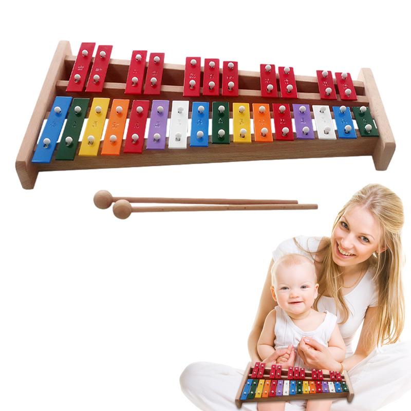 Musical Instrument Xylophone - 27 not ksilofon el çan renkli