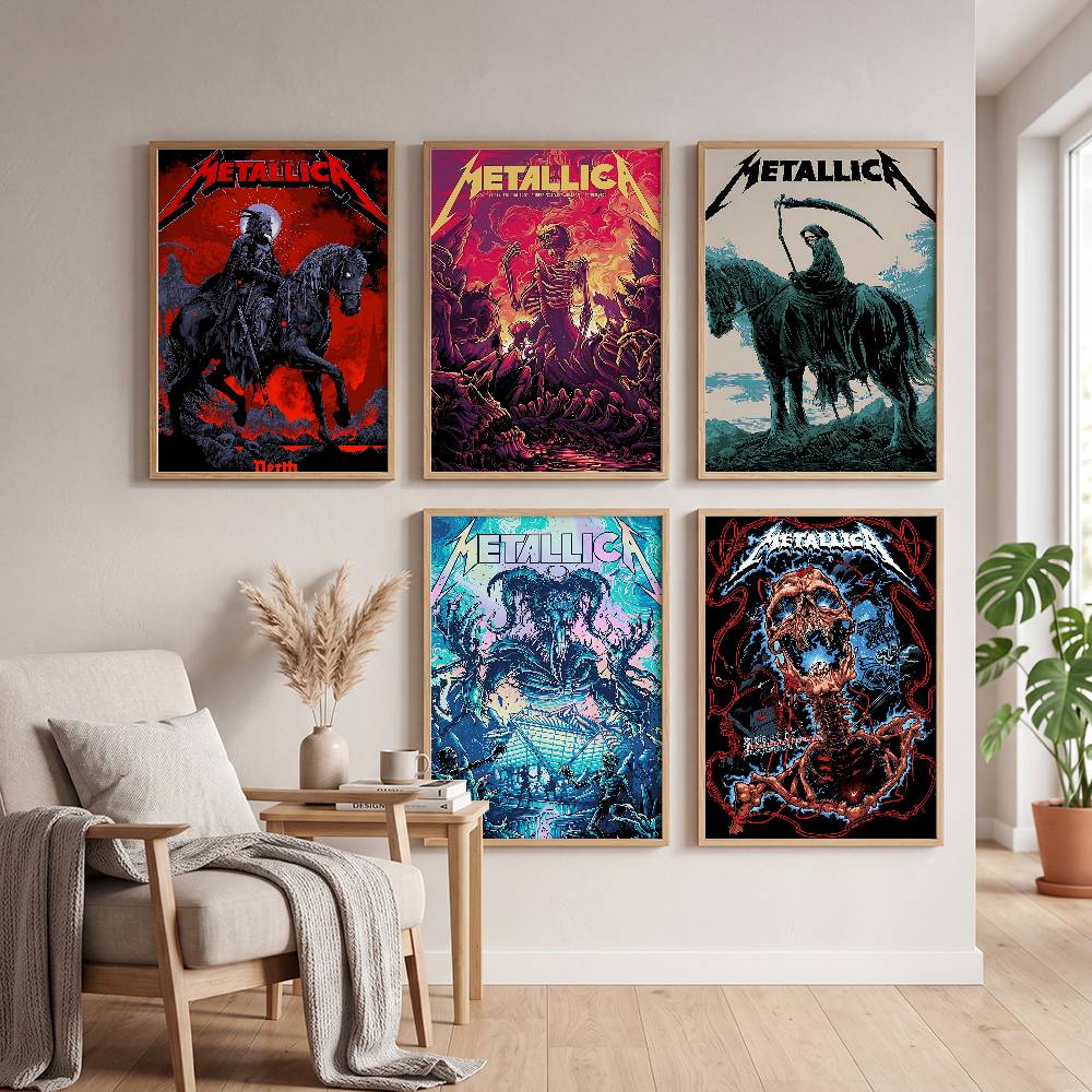 Musical Instrument Poster - Rock Band M-METALLICA Klasik DIY Poster