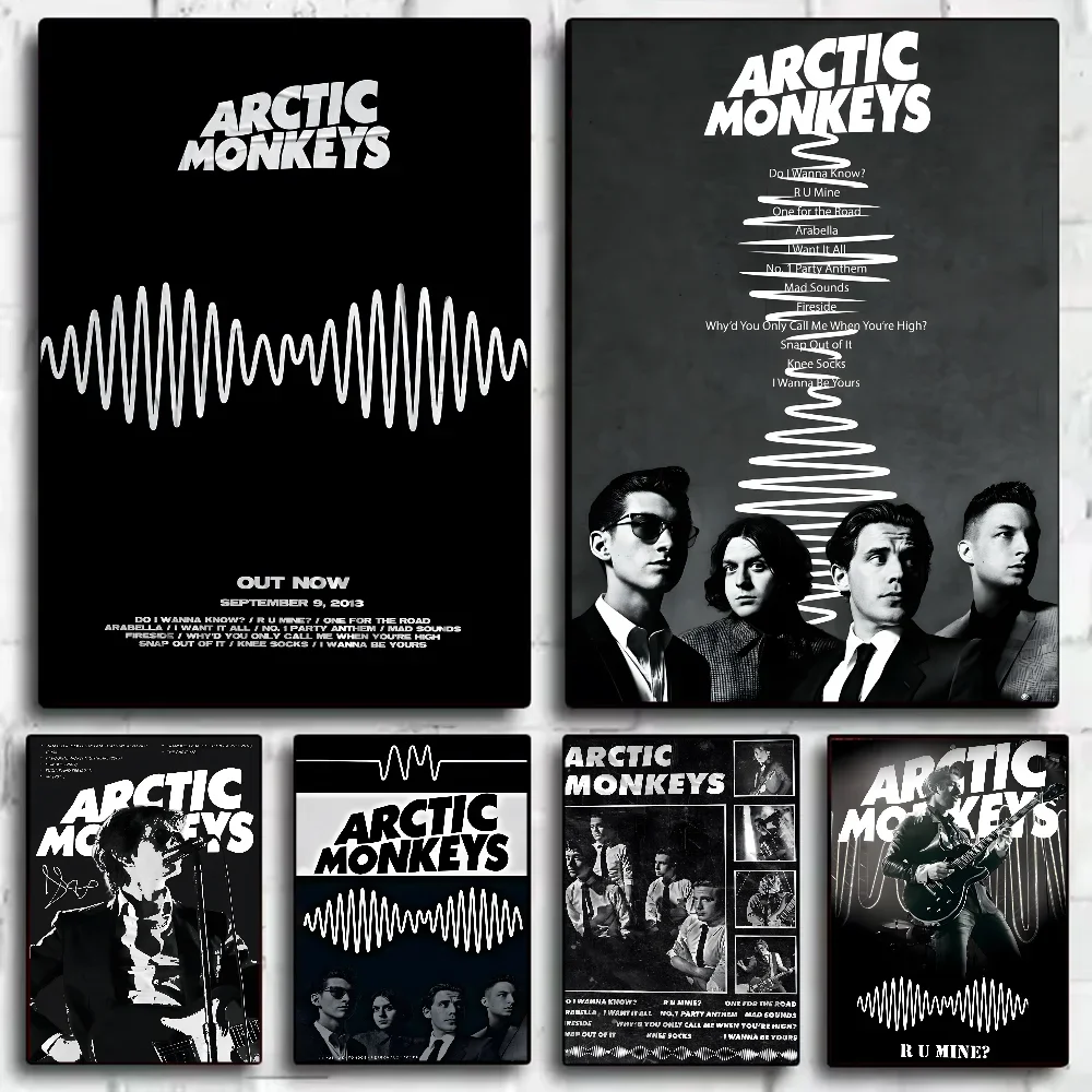 Musical Instrument Poster - A-Arctic M-Monkeys Rock Grubu Müzik Kapak