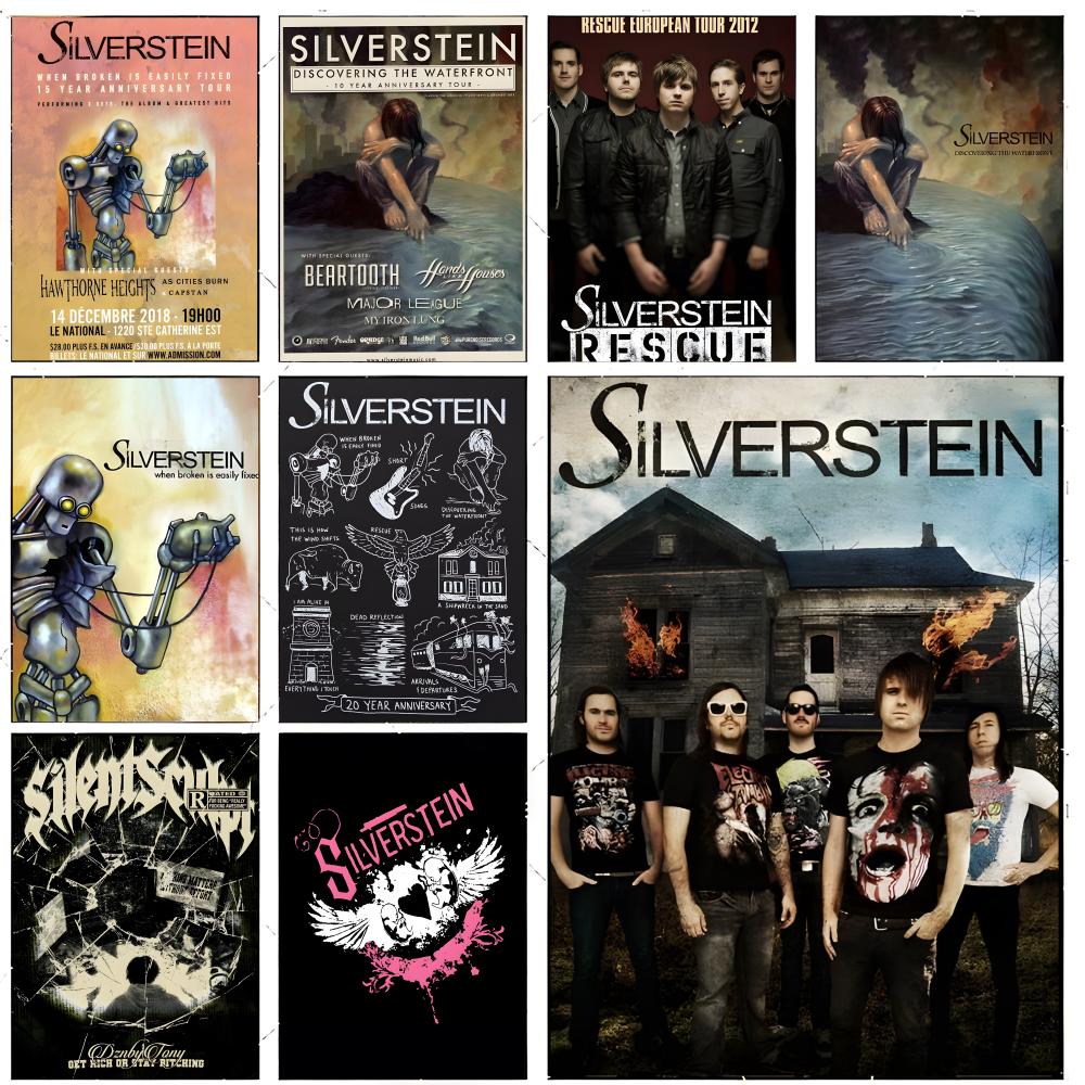 Musical Instrument Poster - emo rock grubu S-Silverstein Poster Premium