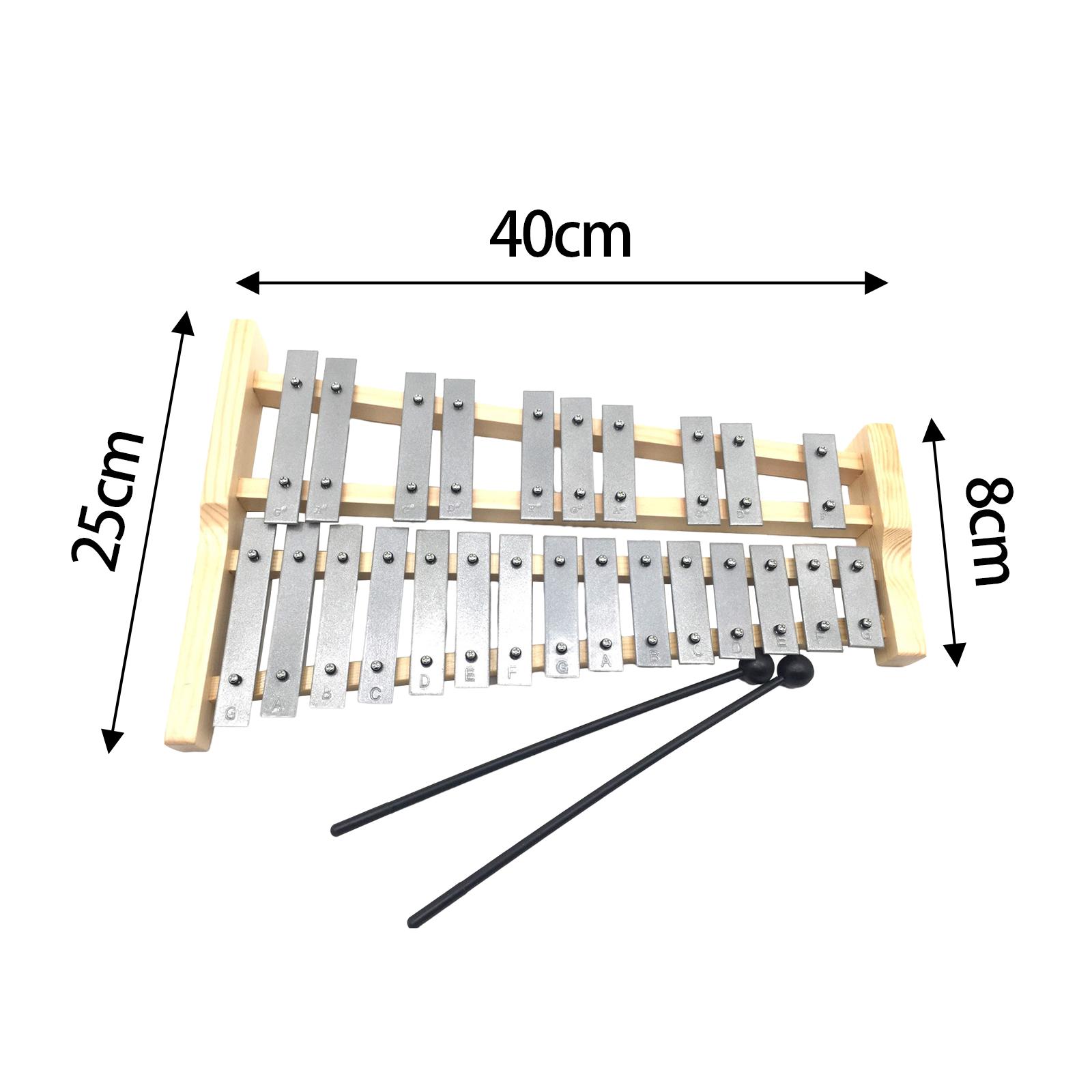 Musical Instrument Xylophone - 25 Nota Metal Tuşlu Ksilofon Glockenspiel