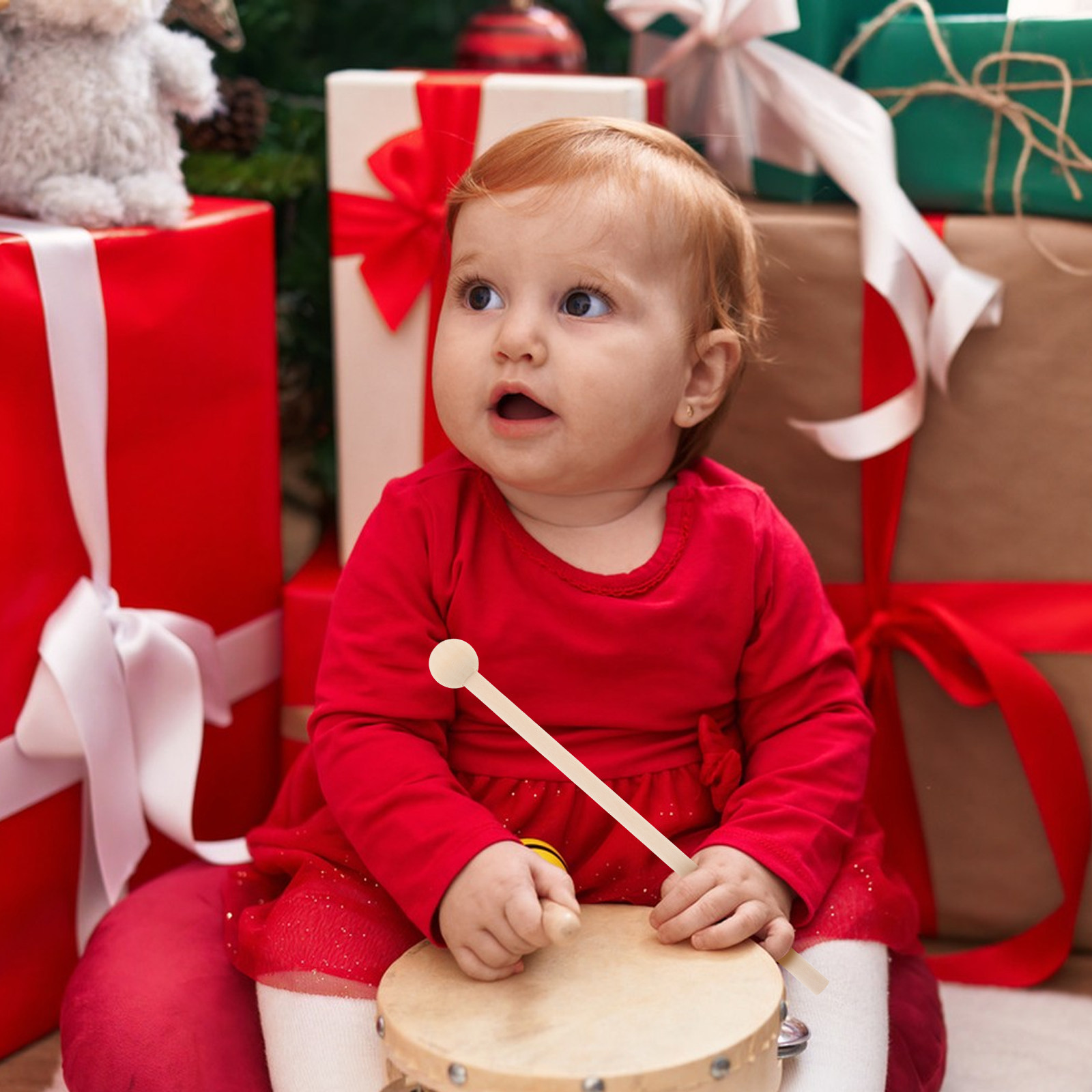 Musical Instrument Xylophone - 10 Adet Çocuk Boyutunda Ahşap Tokmaklar
