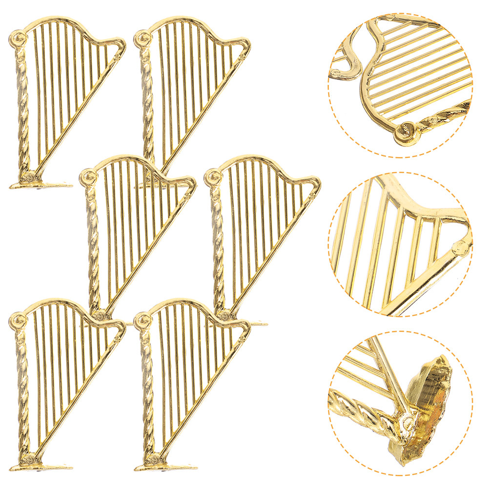 Musical Instrument Xmas Ornaments - 100 Adet Mini Arp Dekorasyon Süsü