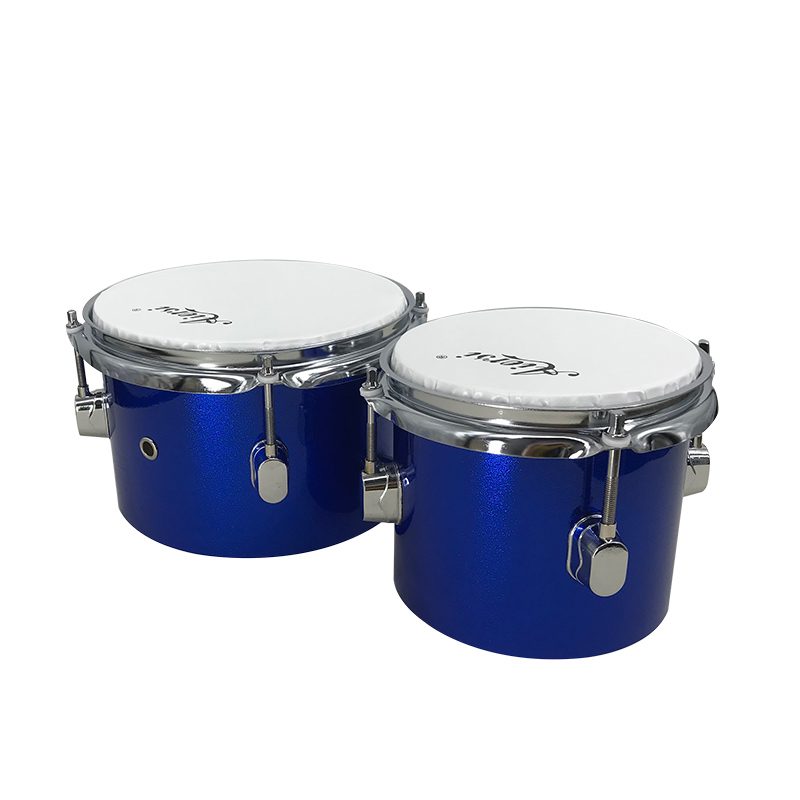 Bongo Drum Set - Mavi Renkli Özel Marka 6/8 İnç