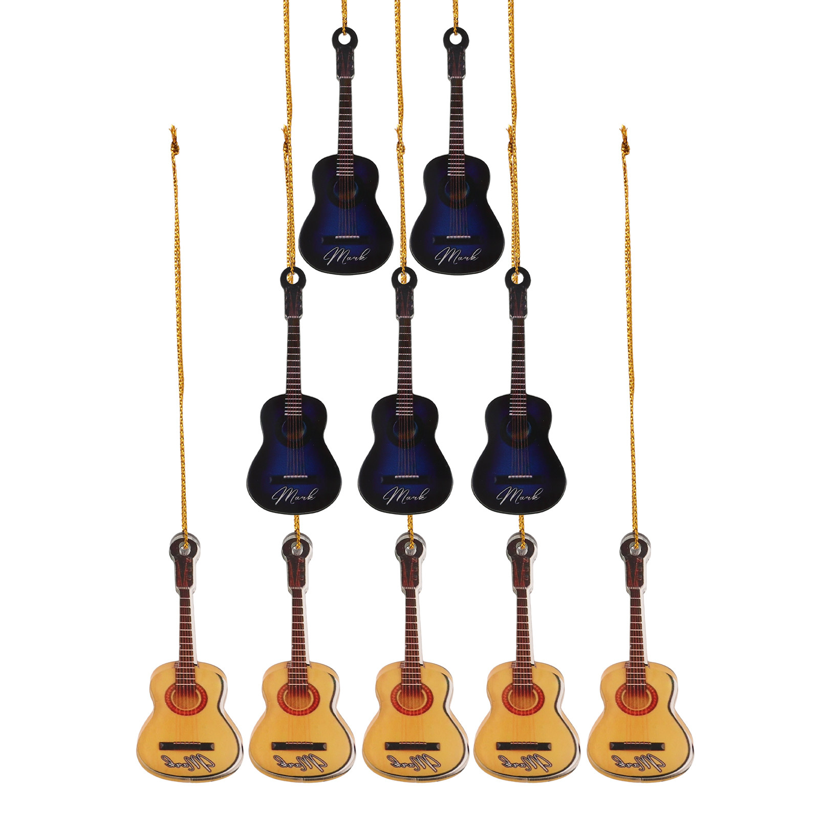 10 Adet Minik Gitar Noel Süsü  - Musical Instrument Xmas Ornaments incelemesi ve fiyatı