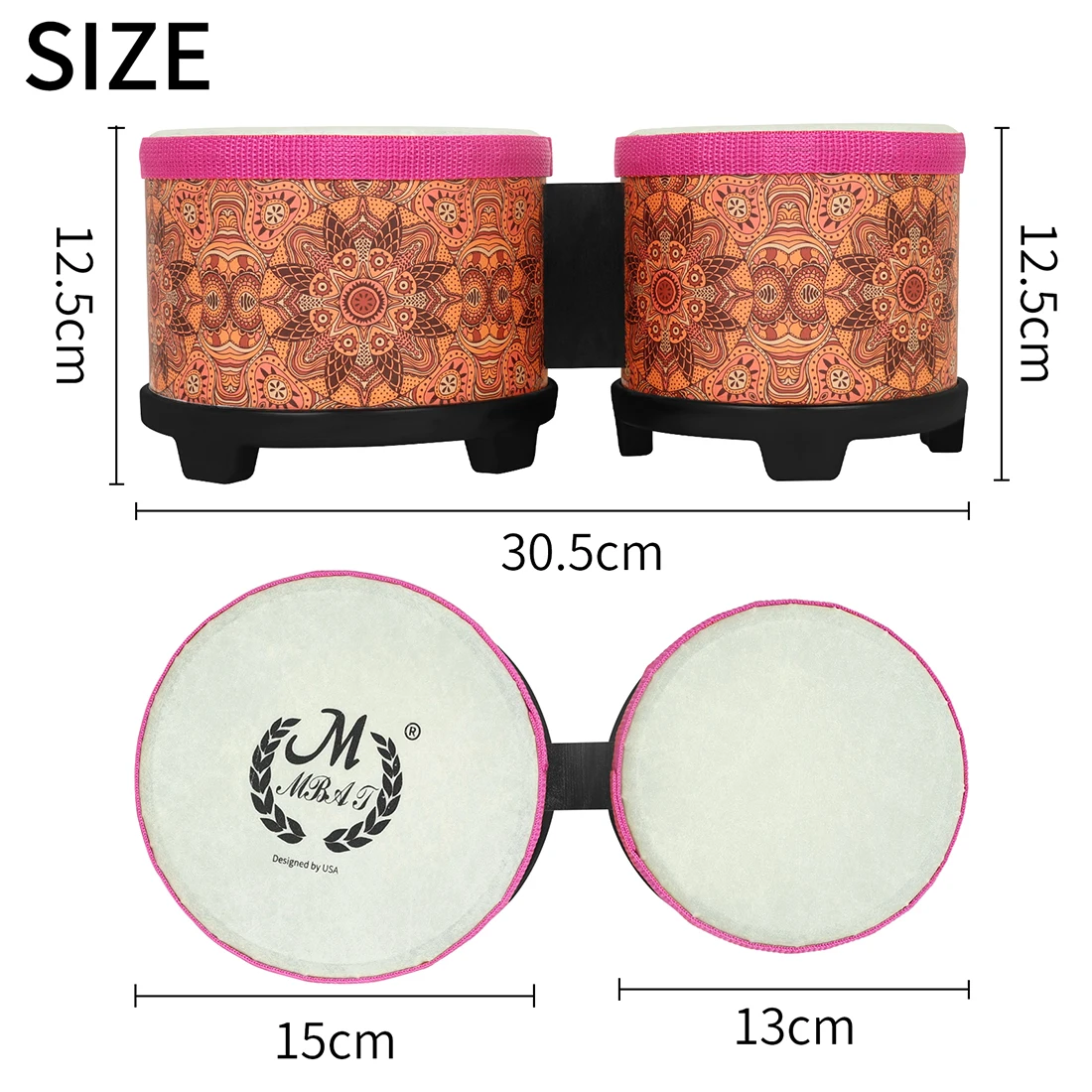 Taşınabilir 5+6 İnç Bongo Davu - Bongo Drum Set incelemesi ve fiyatı