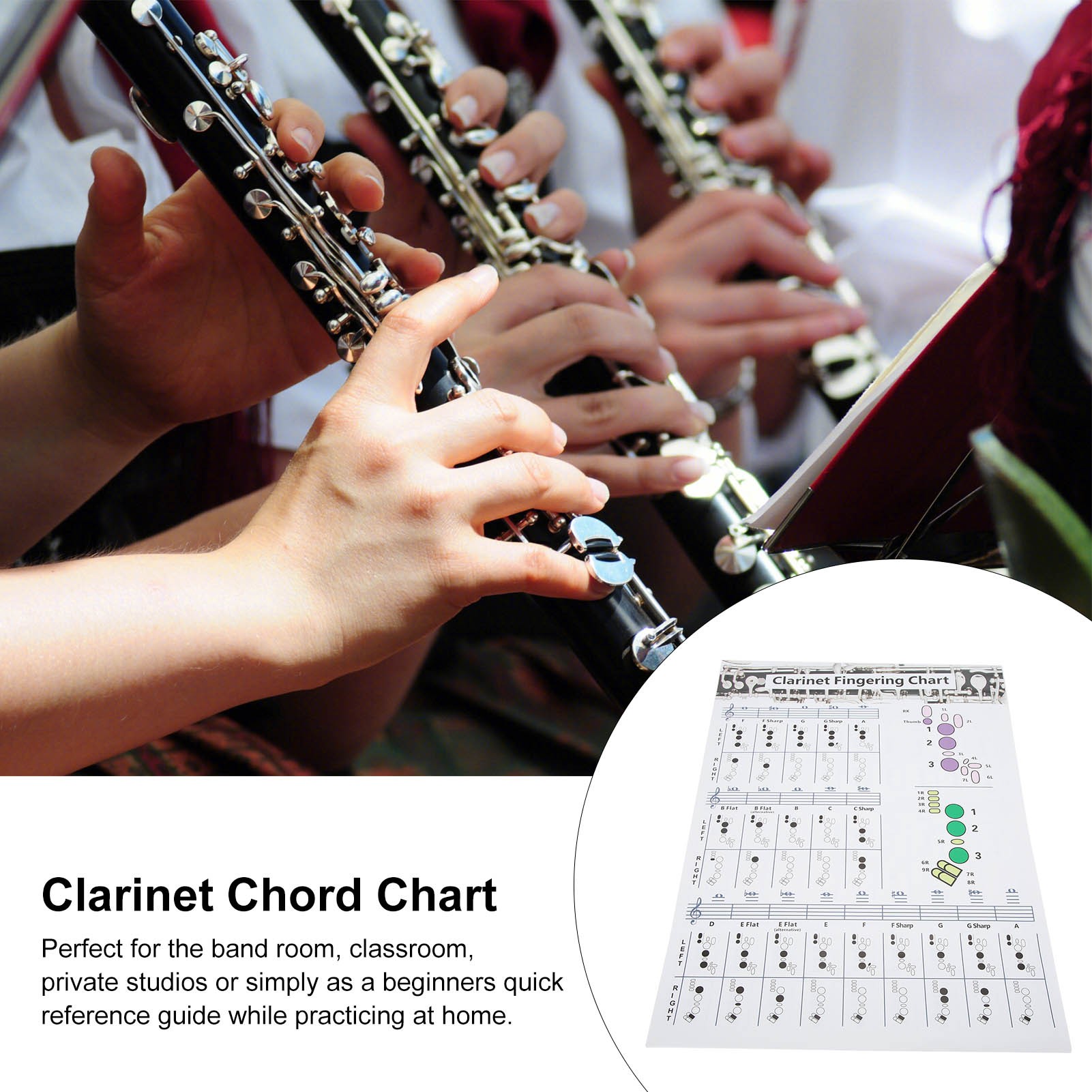 Klarnet Parmak Tablosu Klarnet - Musical Instrument Poster incelemesi ve fiyatı