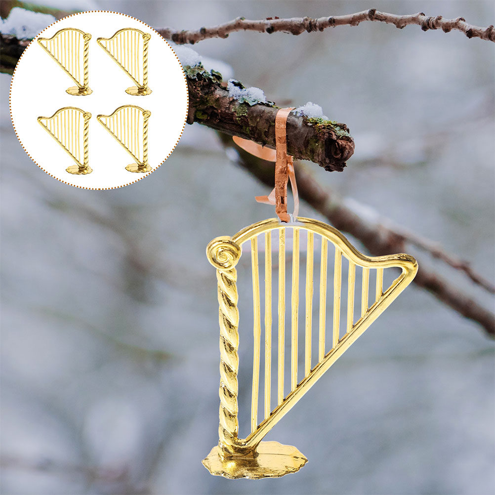 15 Adet Minyatür Arp Noel Süsl - Musical Instrument Xmas Ornaments incelemesi ve fiyatı