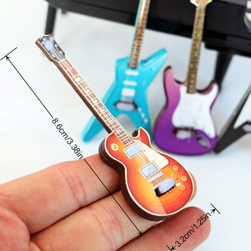 1 adet 1/12 Dollhouse Gitar Oy - Musical Instrument Of incelemesi ve fiyatı