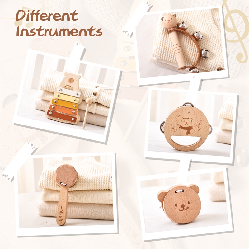5 adet Set Montessori oyuncakl - Musical Instrument Xylophone incelemesi ve fiyatı