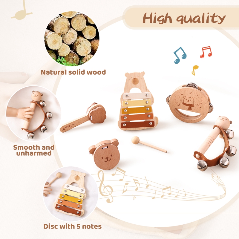 5 adet Set Montessori oyuncakl - Musical Instrument Xylophone incelemesi ve fiyatı