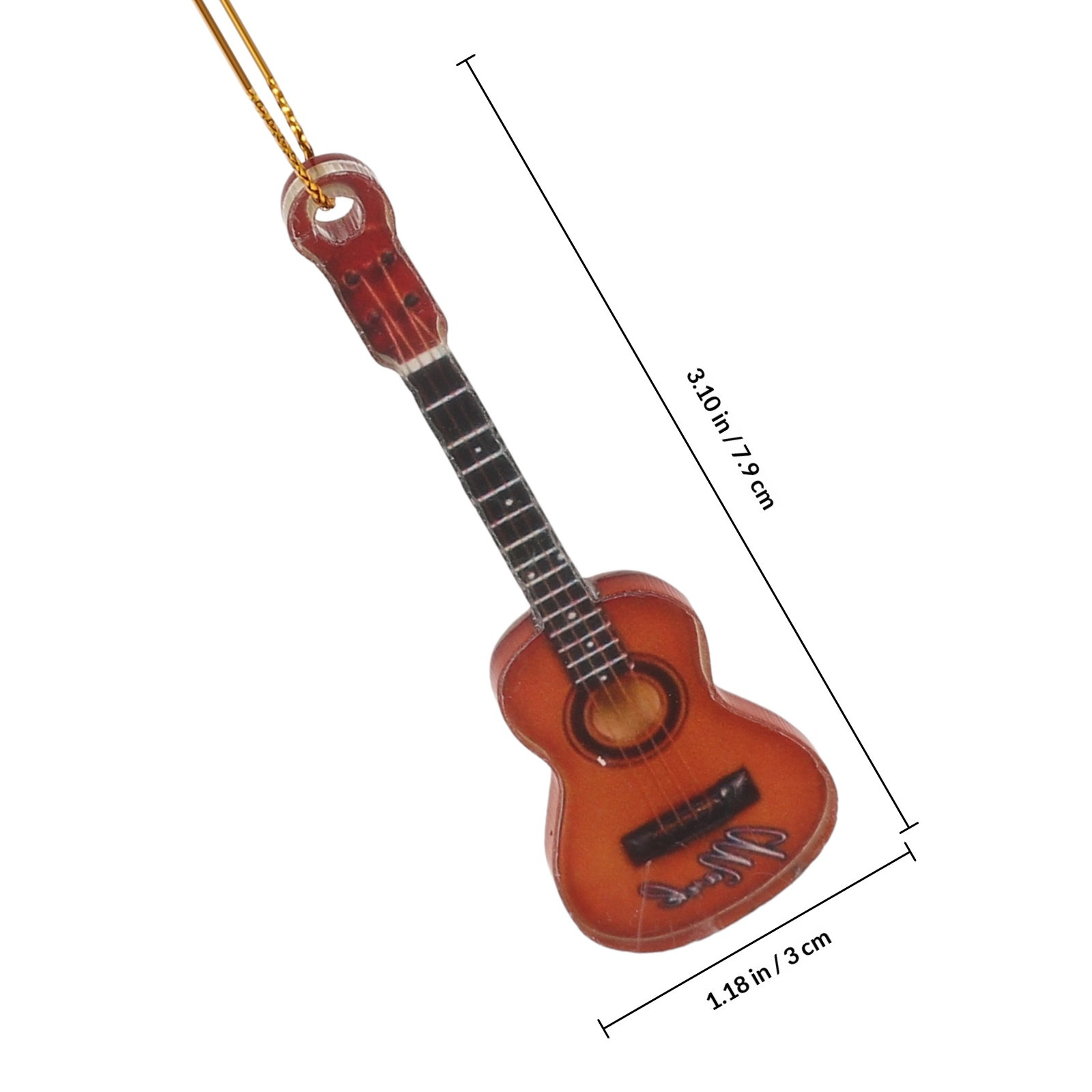 10 Adet Minyatür Gitar Noel Sü - Musical Instrument Xmas Ornaments incelemesi ve fiyatı