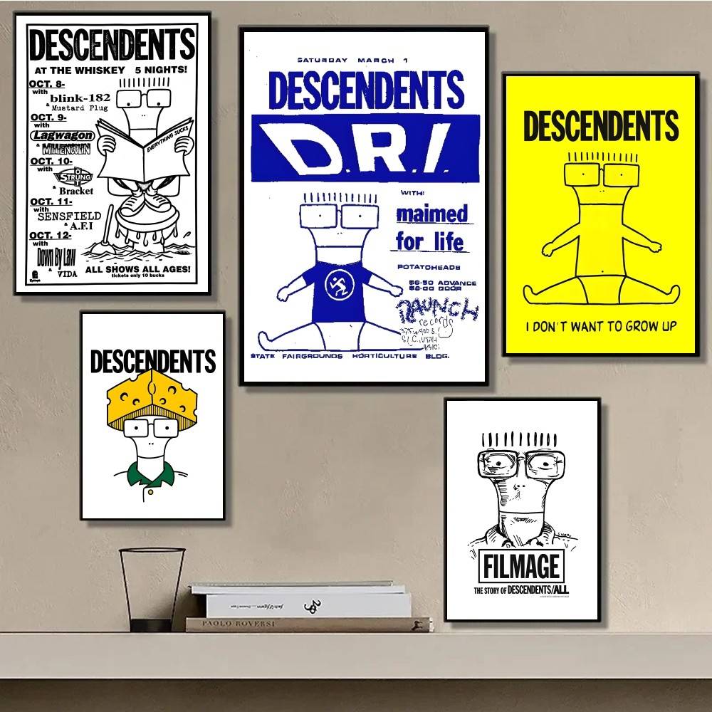 1 adet Rock Punk Grupları Albü - Musical Instrument Poster incelemesi ve fiyatı
