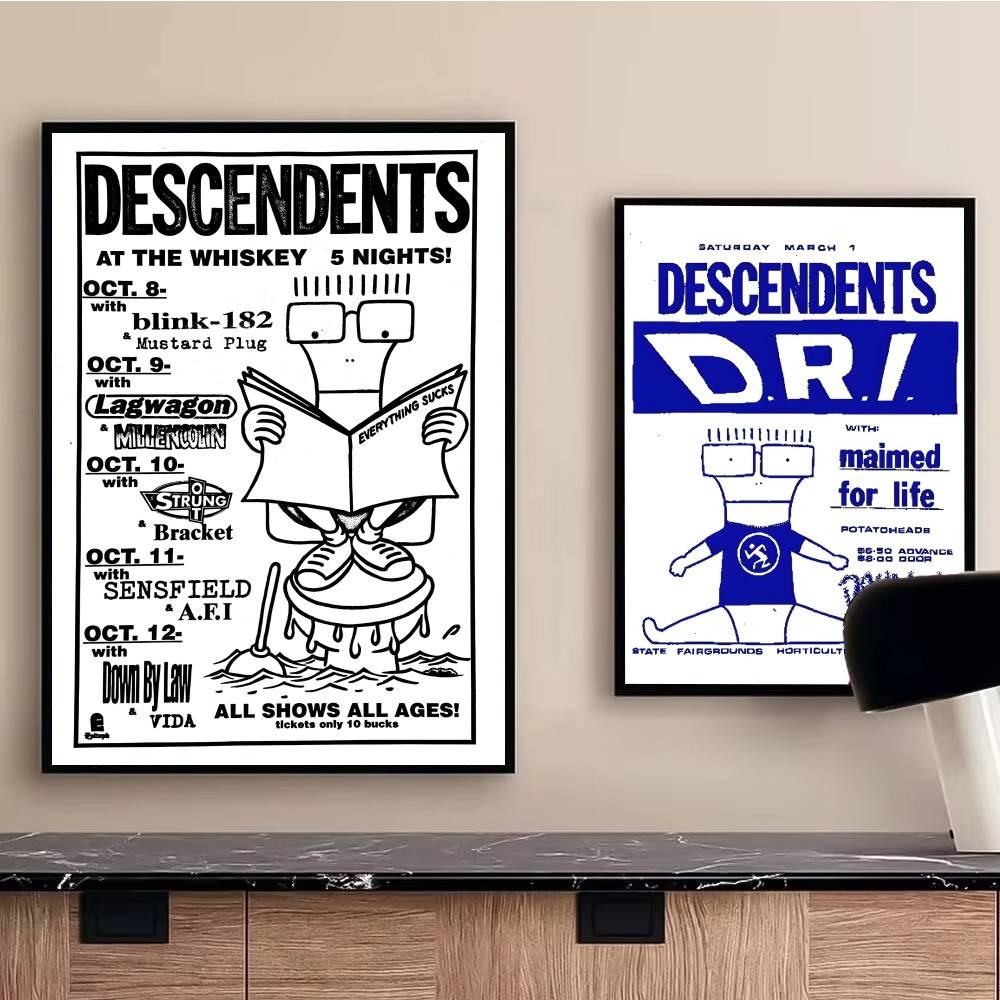 1 adet Rock Punk Grupları Albü - Musical Instrument Poster incelemesi ve fiyatı