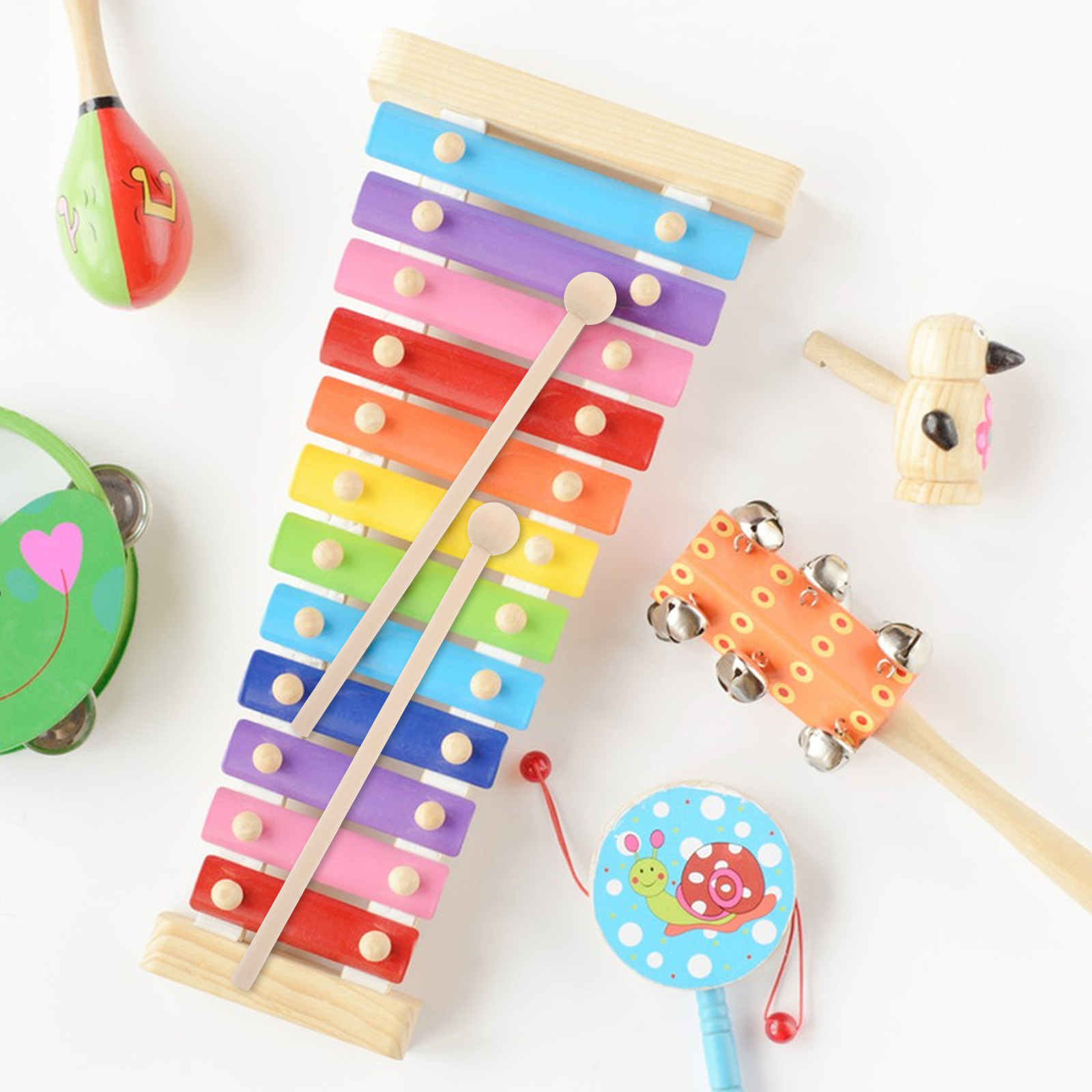 10 Adet Çocuk Boyutunda Ahşap  - Musical Instrument Xylophone incelemesi ve fiyatı