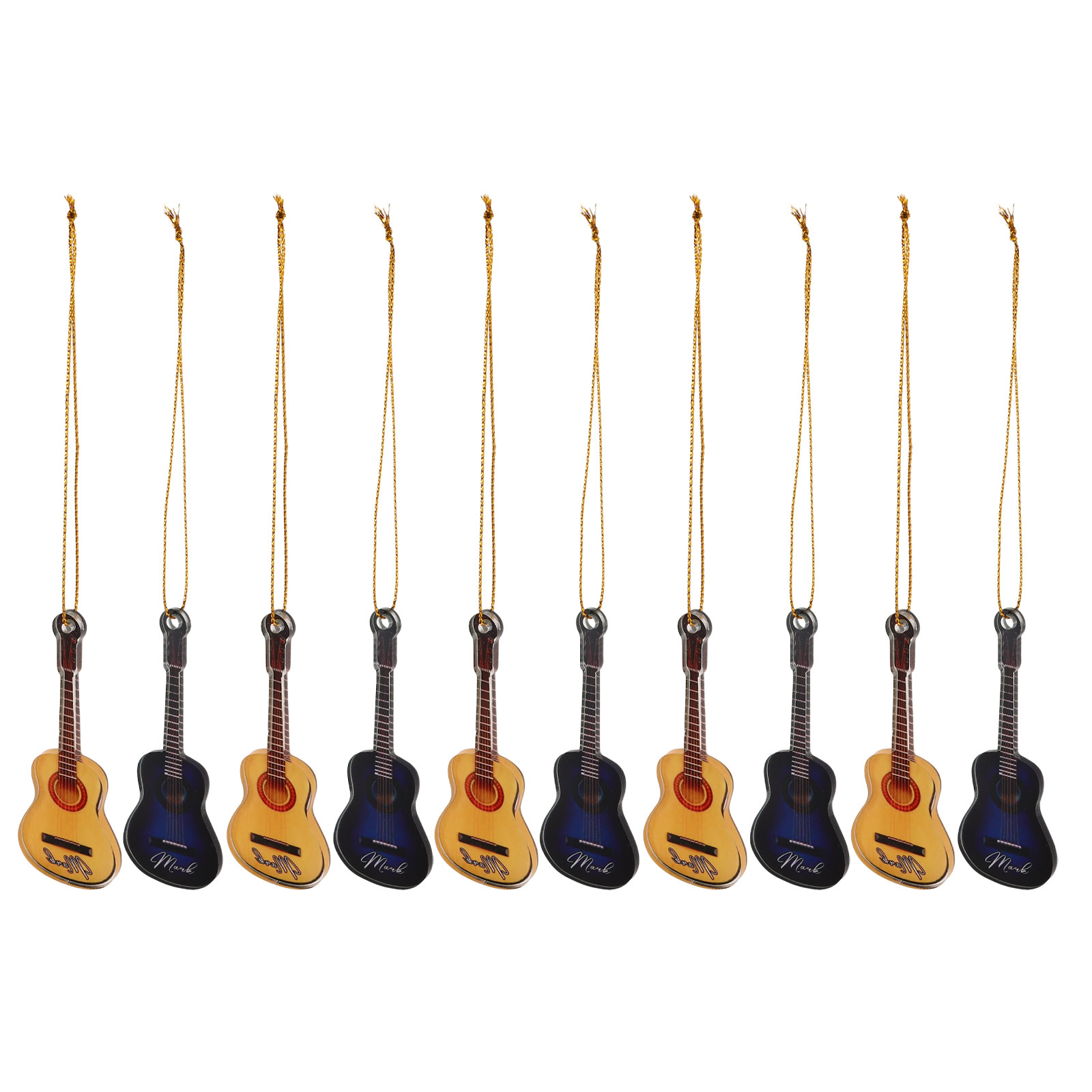 10 adet minyatür gitar noel de - Musical Instrument Xmas Ornaments incelemesi ve fiyatı