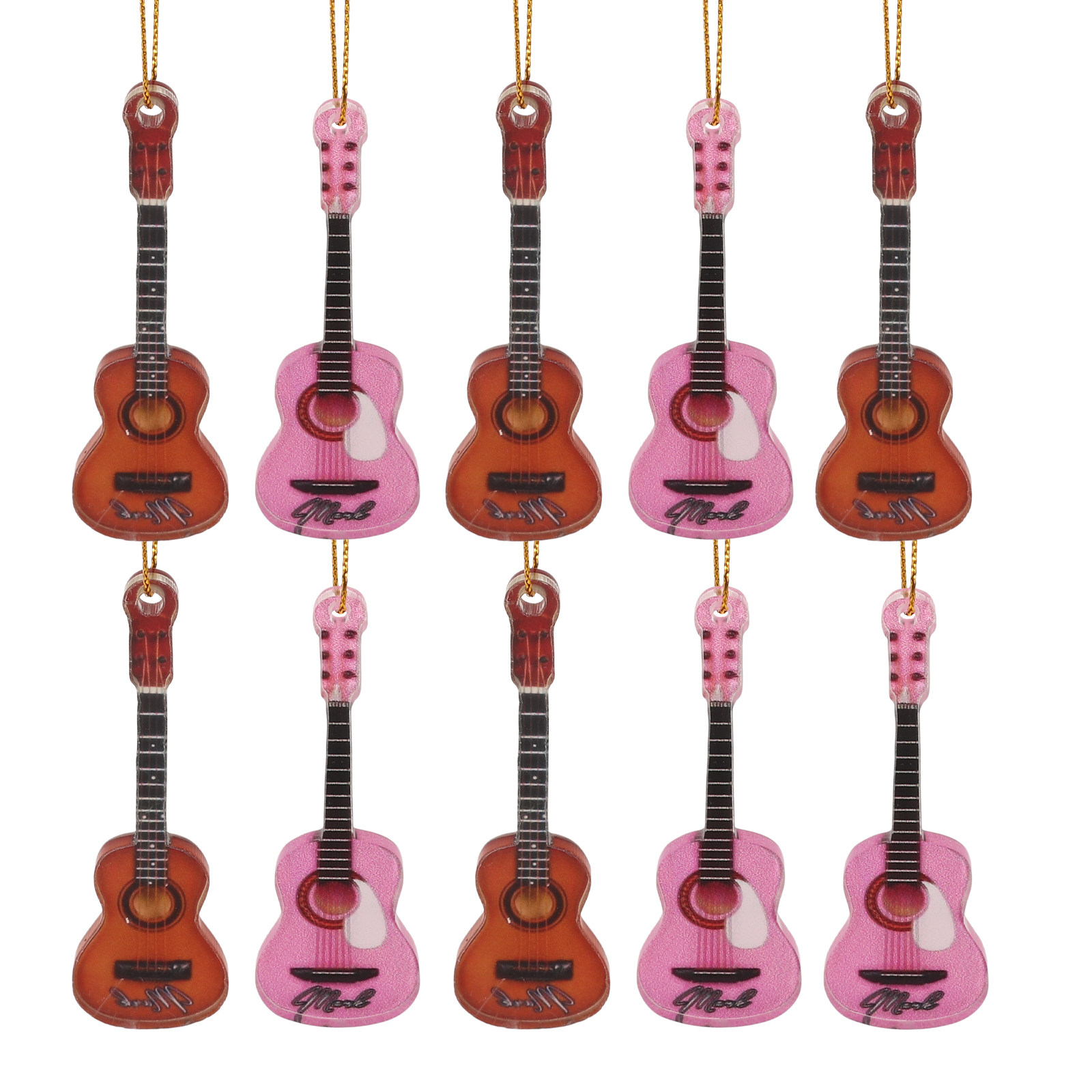 10 Adet Noel Gitarı Asma Süsle - Musical Instrument Xmas Ornaments incelemesi ve fiyatı