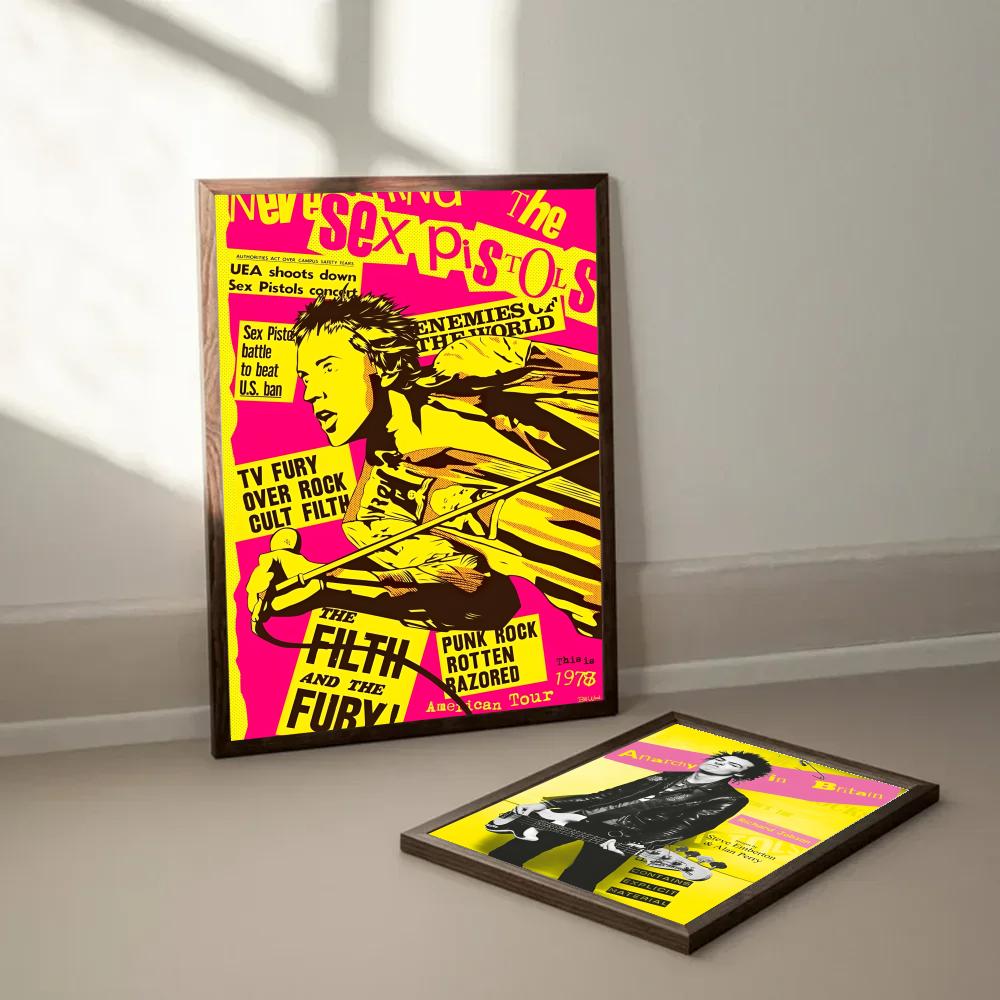 Rock Band S-Sex tabancaları po - Musical Instrument Poster incelemesi ve fiyatı